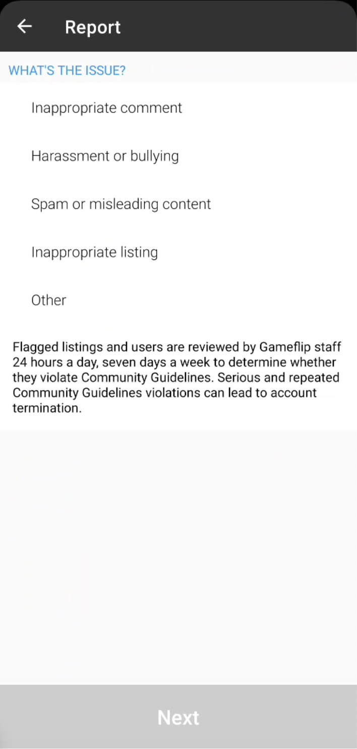 How do I report inappropriate behavior? – Gameflip Help