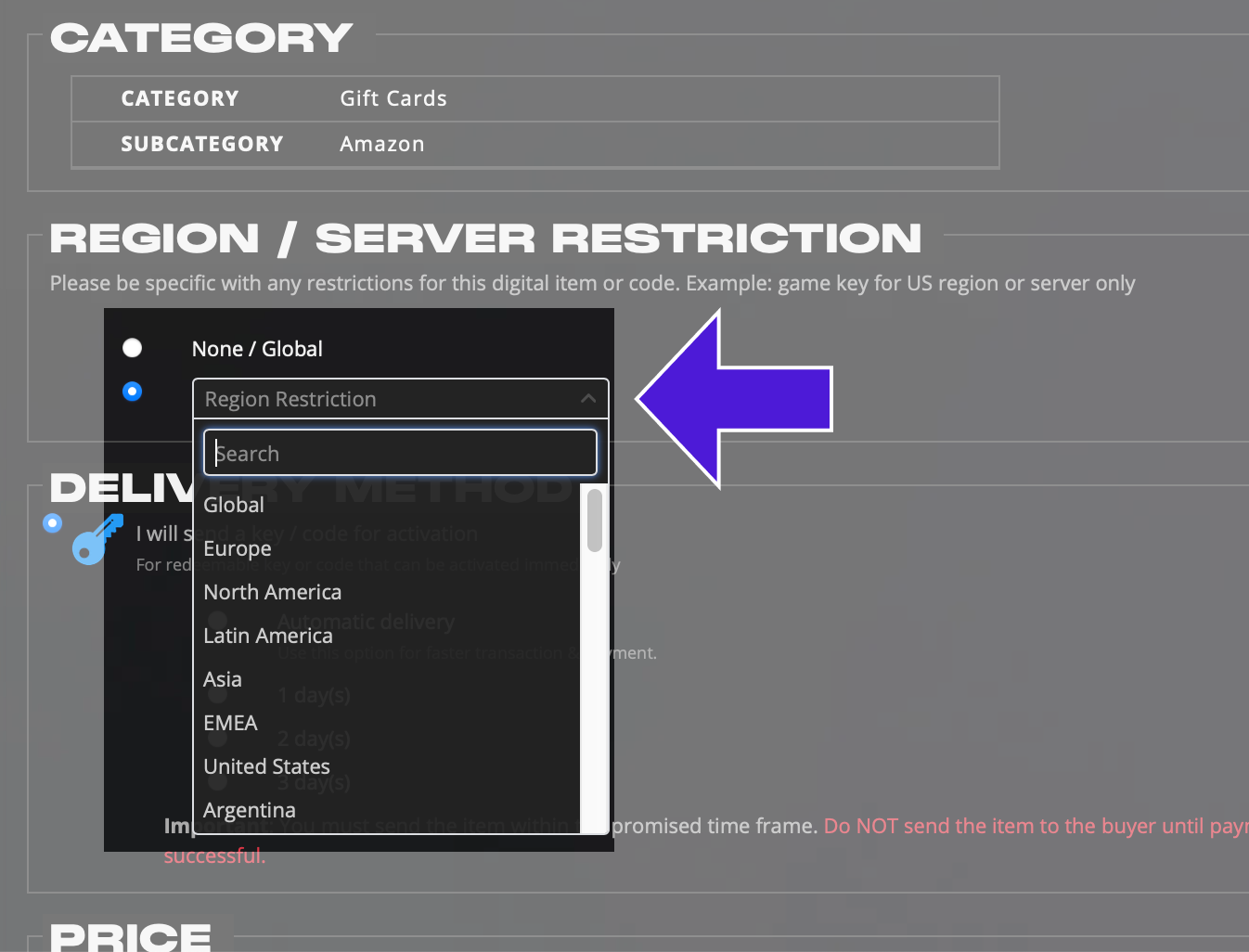 What is a region/server restriction? – Gameflip Help