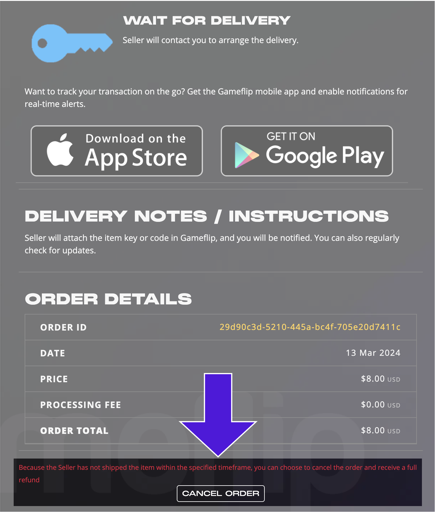 Can I cancel my order? – Gameflip Help